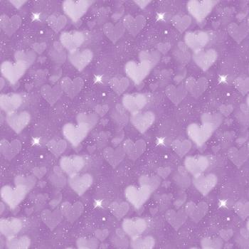 VORBESTELLUNG Allover Bokeh Hearts Bubble- Lila